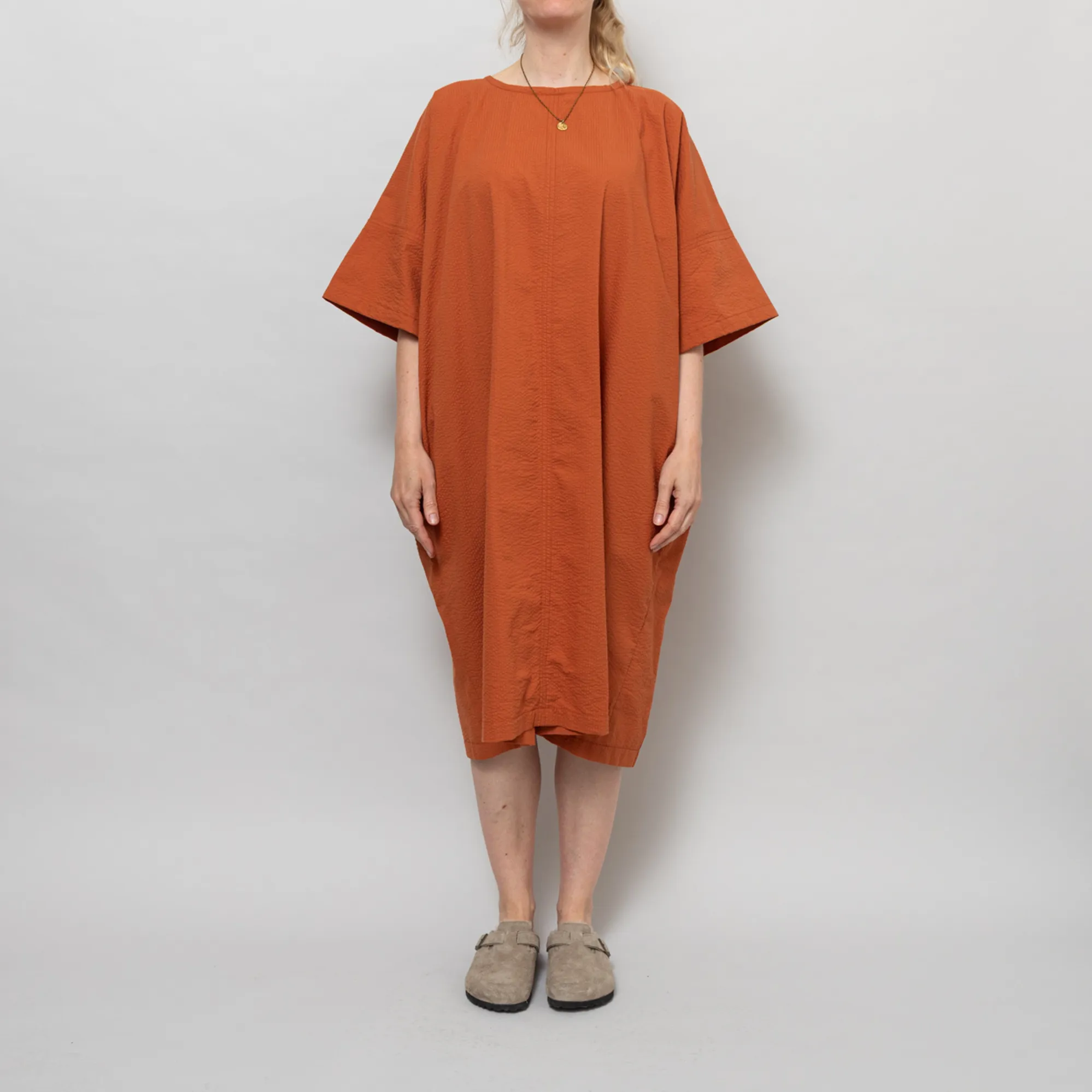 womens orange seersucker dress Destination 365 Regular Seersucker Maxi Dress, Size Medium, Bright Orange