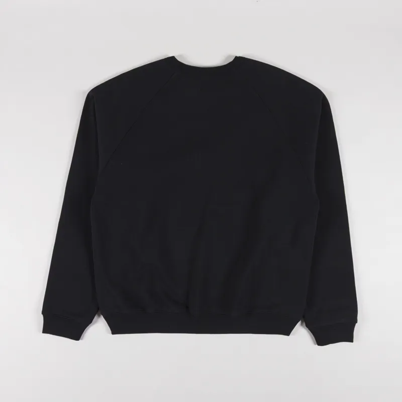 Dime Cursive Small Logo Crewneck Black-1