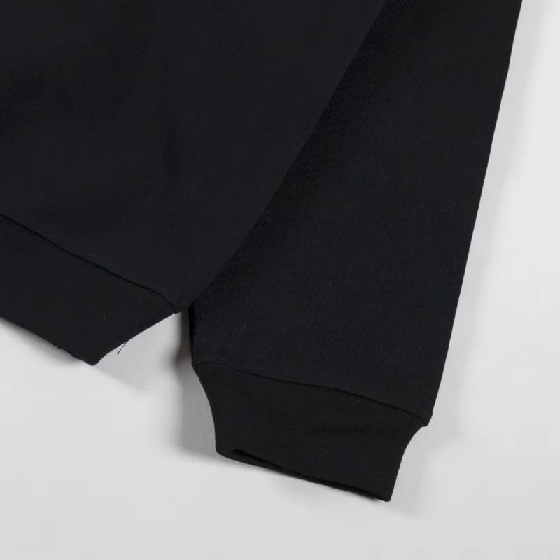 Dime Cursive Small Logo Crewneck Black-5