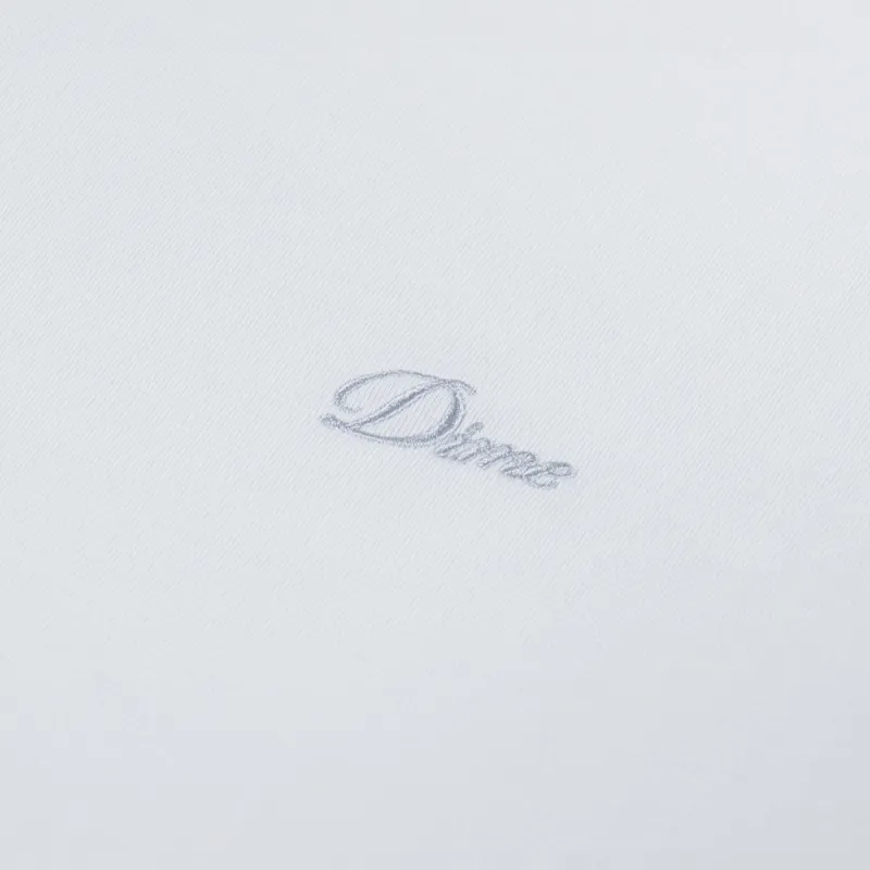 Dime Cursive Small Logo T Shirt White-2