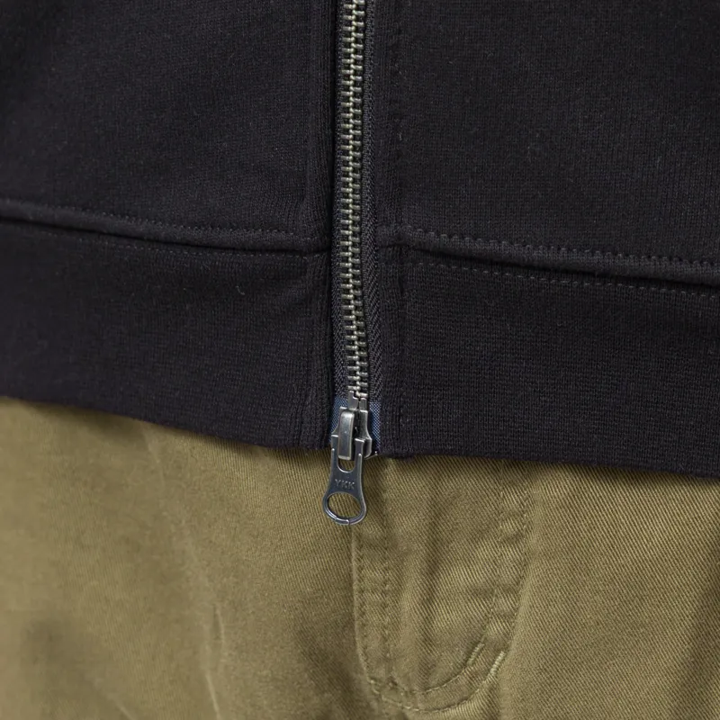 Dime Cursive Small Logo Zip Hoodie Black-12