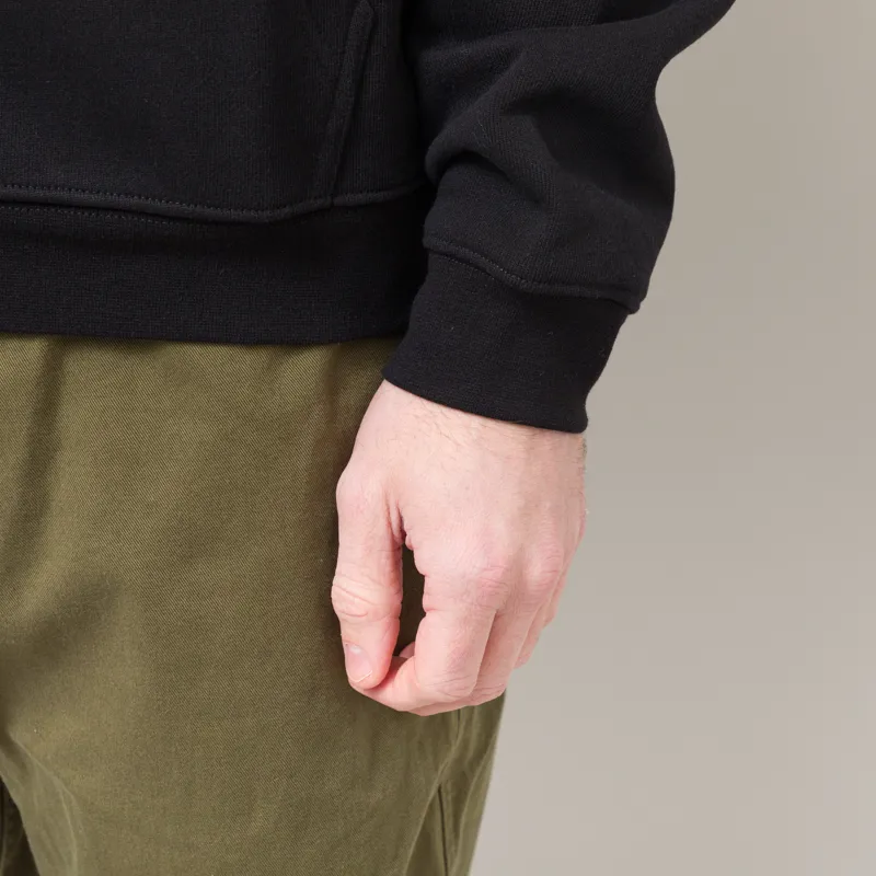 Dime Cursive Small Logo Zip Hoodie Black-10