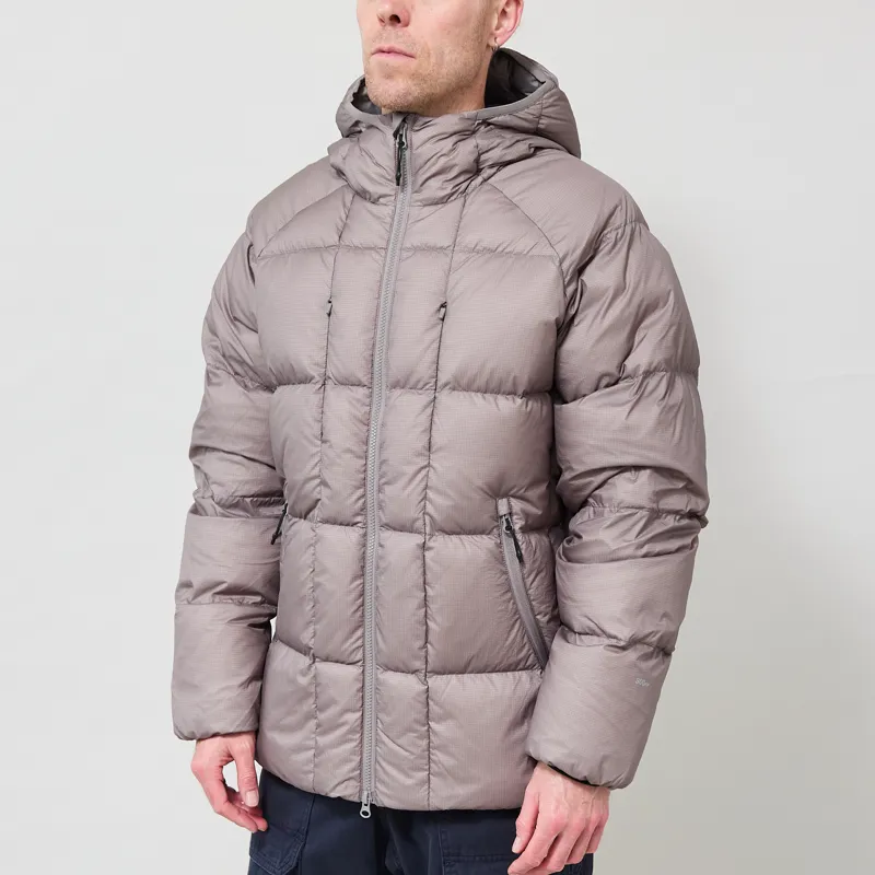 Hiking Patrol Horizon 800FP Hooded Down Jacket Slate Brown-1