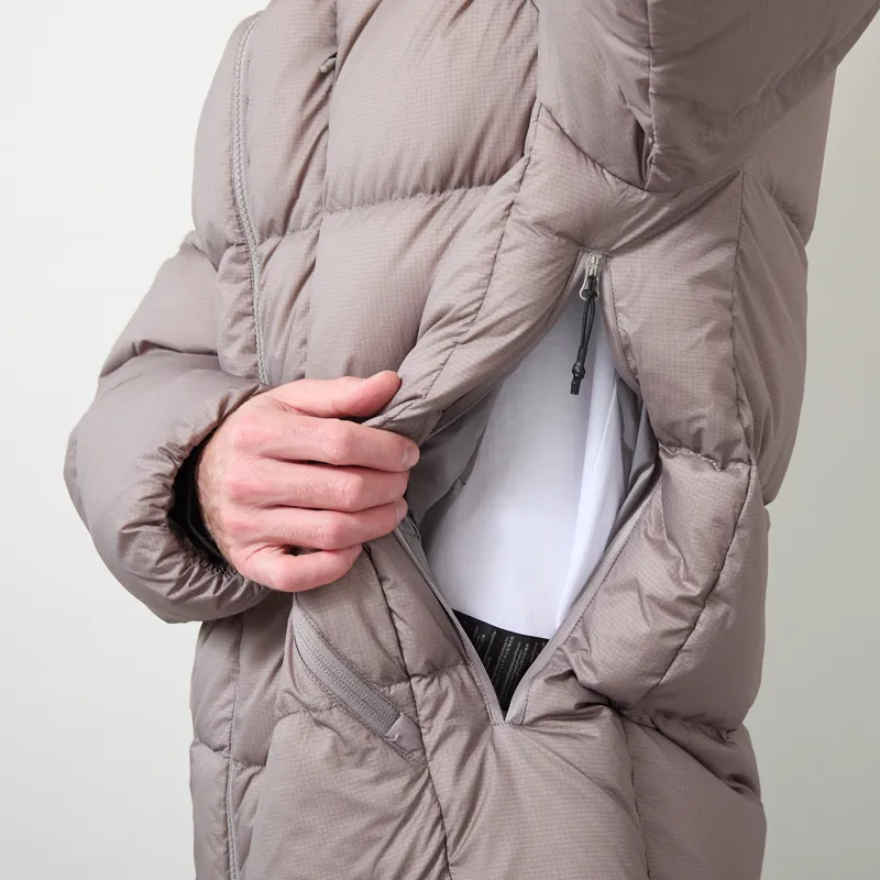 Hiking Patrol Horizon 800FP Hooded Down Jacket Slate Brown-4