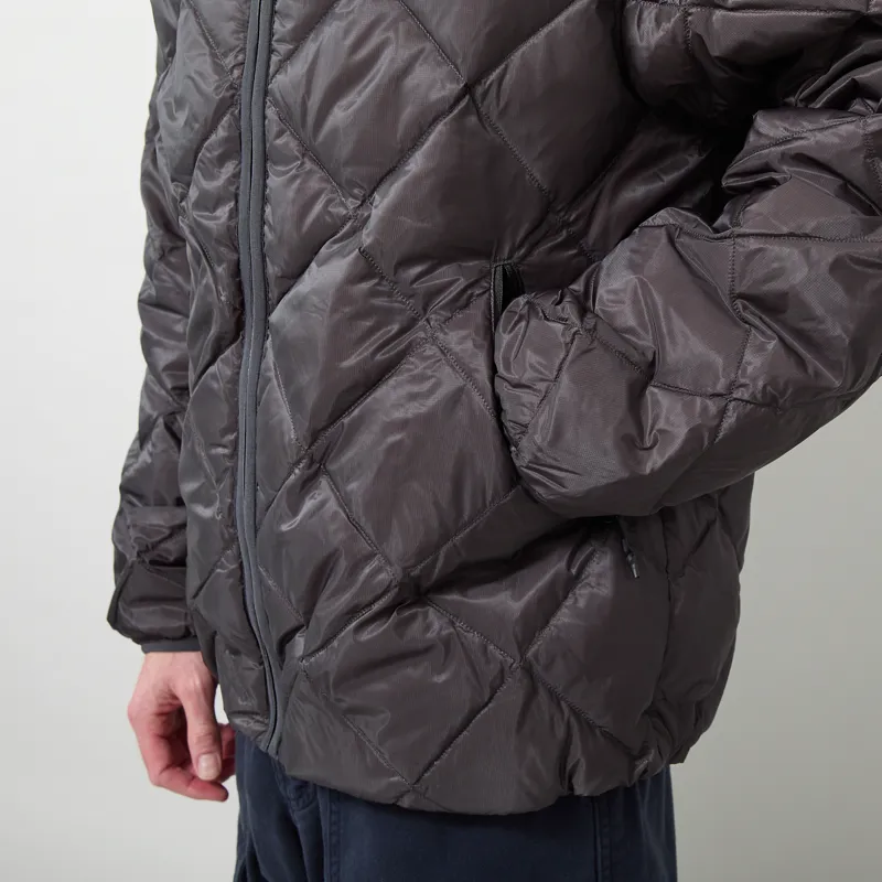 Hiking Patrol Base LT Down Hooded Jacket Charcoal Black-7