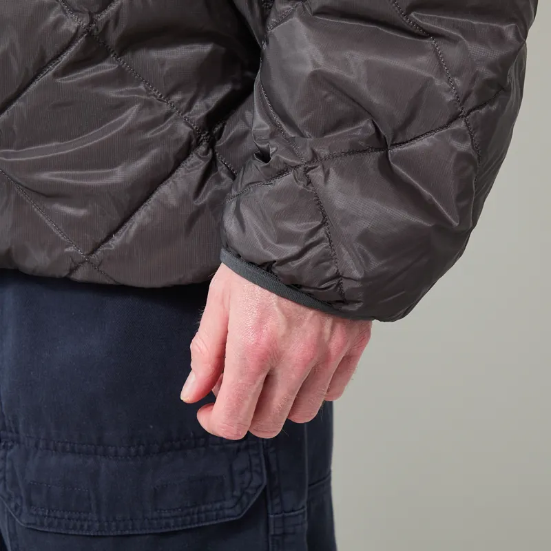 Hiking Patrol Base LT Down Hooded Jacket Charcoal Black-9