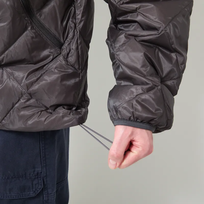 Hiking Patrol Base LT Down Hooded Jacket Charcoal Black-11