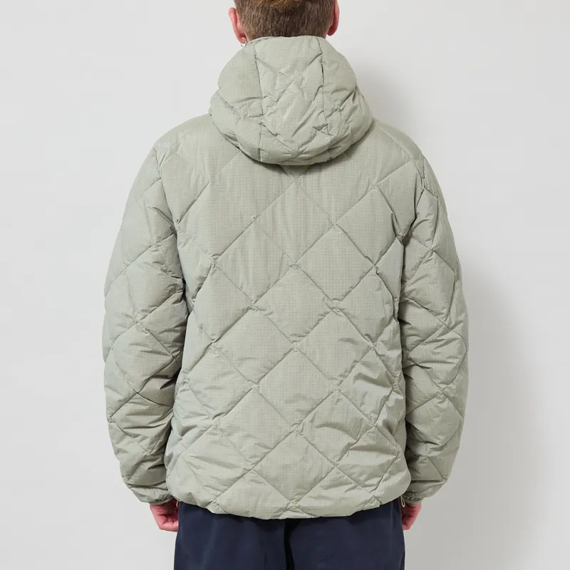 Hiking Patrol Base Grid LT Down Hooded Jacket Thyme-3