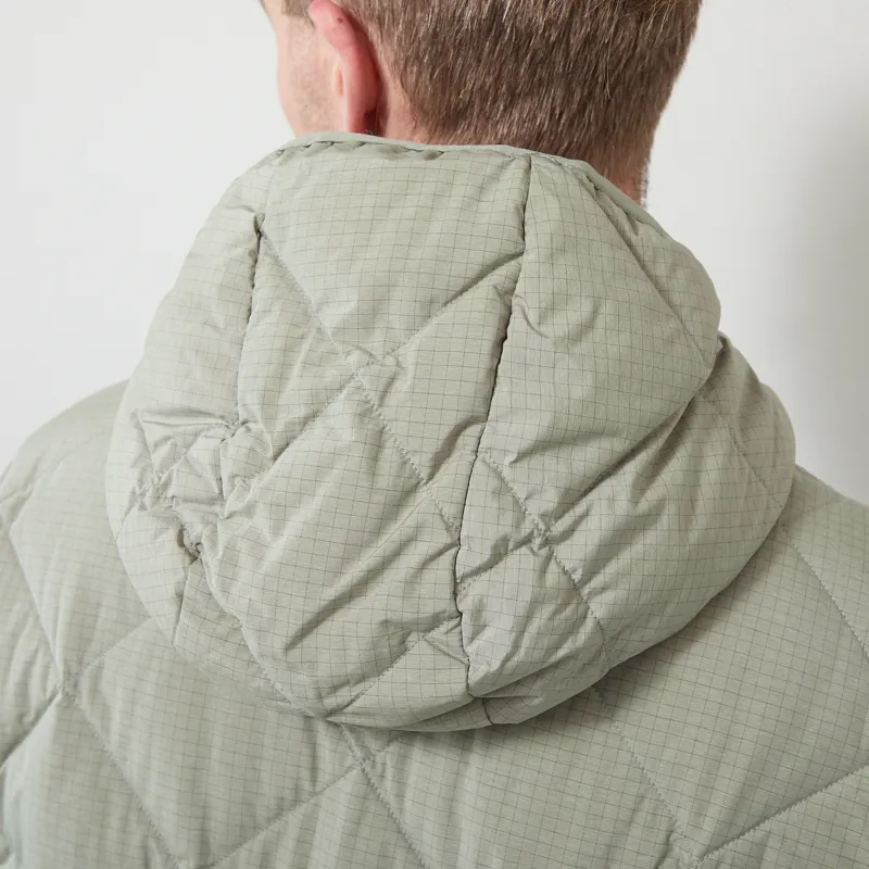 Hiking Patrol Base Grid LT Down Hooded Jacket Thyme-4