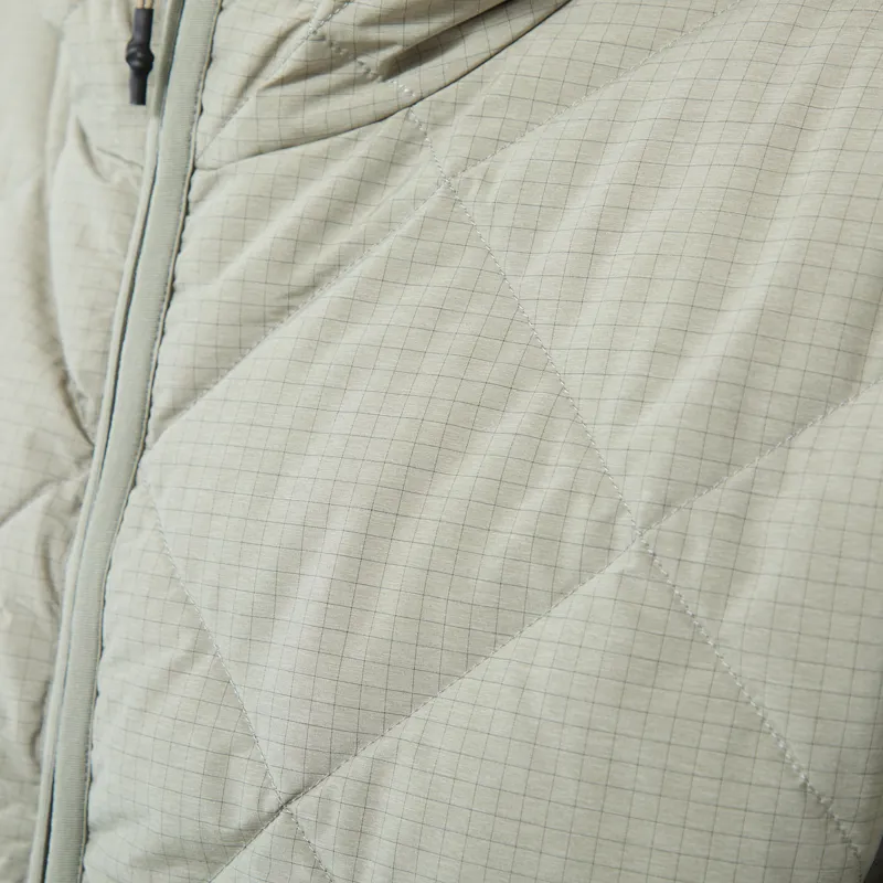 Hiking Patrol Base Grid LT Down Hooded Jacket Thyme-5