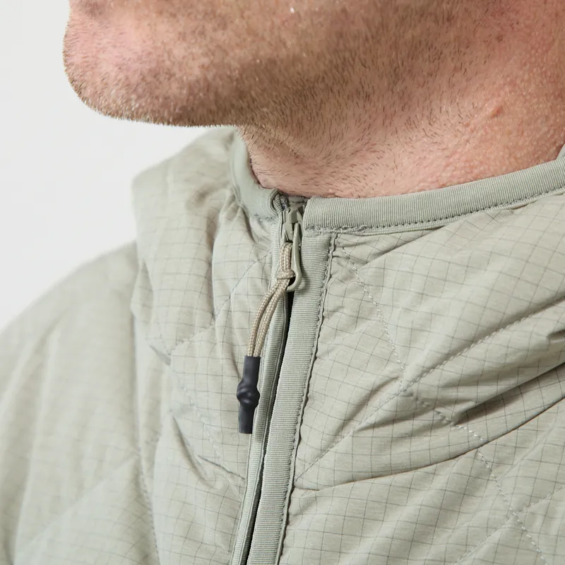 Hiking Patrol Base Grid LT Down Hooded Jacket Thyme-6