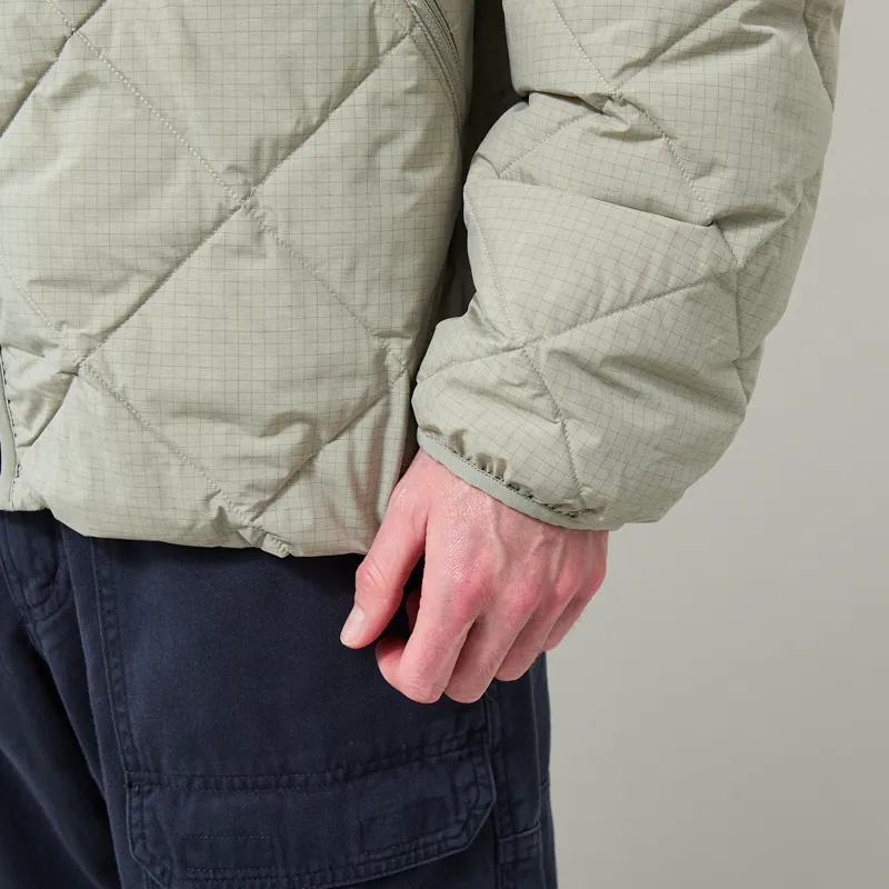 Hiking Patrol Base Grid LT Down Hooded Jacket Thyme-10