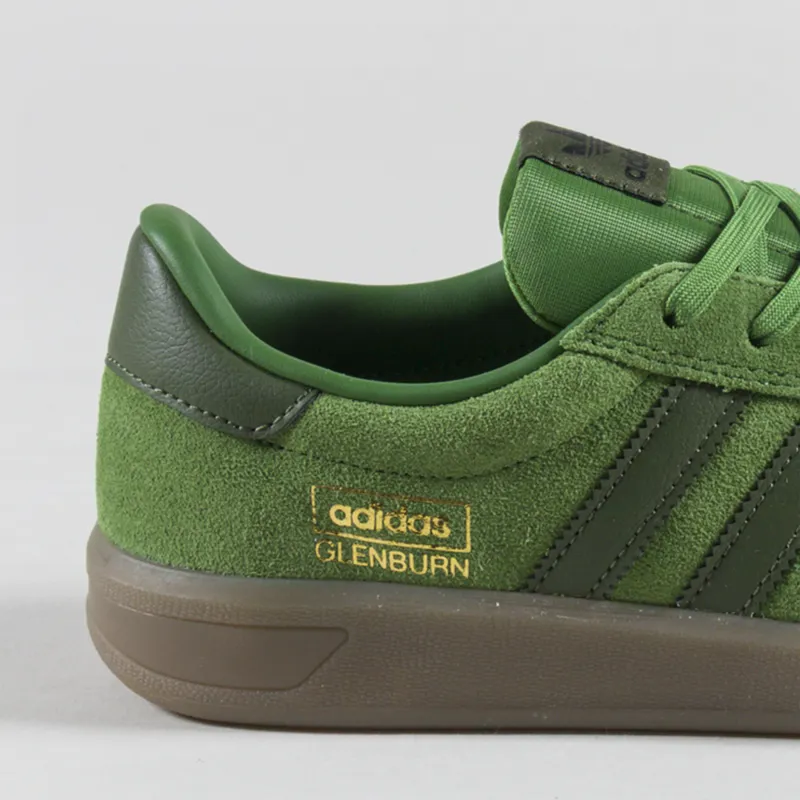 Adidas Skateboarding Glenburn Shoes Green Wild Pine Gum-4