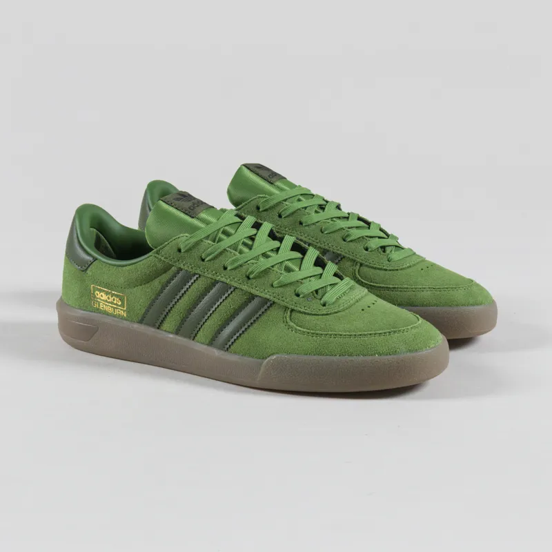 Adidas Skateboarding Glenburn Shoes Green Wild Pine Gum