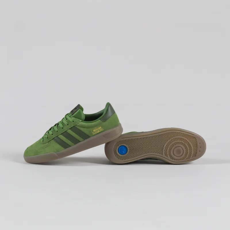 Adidas Skateboarding Glenburn Shoes Green Wild Pine Gum-3