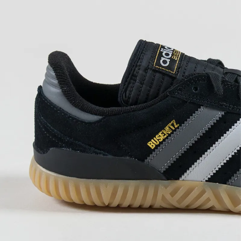 Adidas Skateboarding Busenitz Indoor Super Shoes Black Grey-4