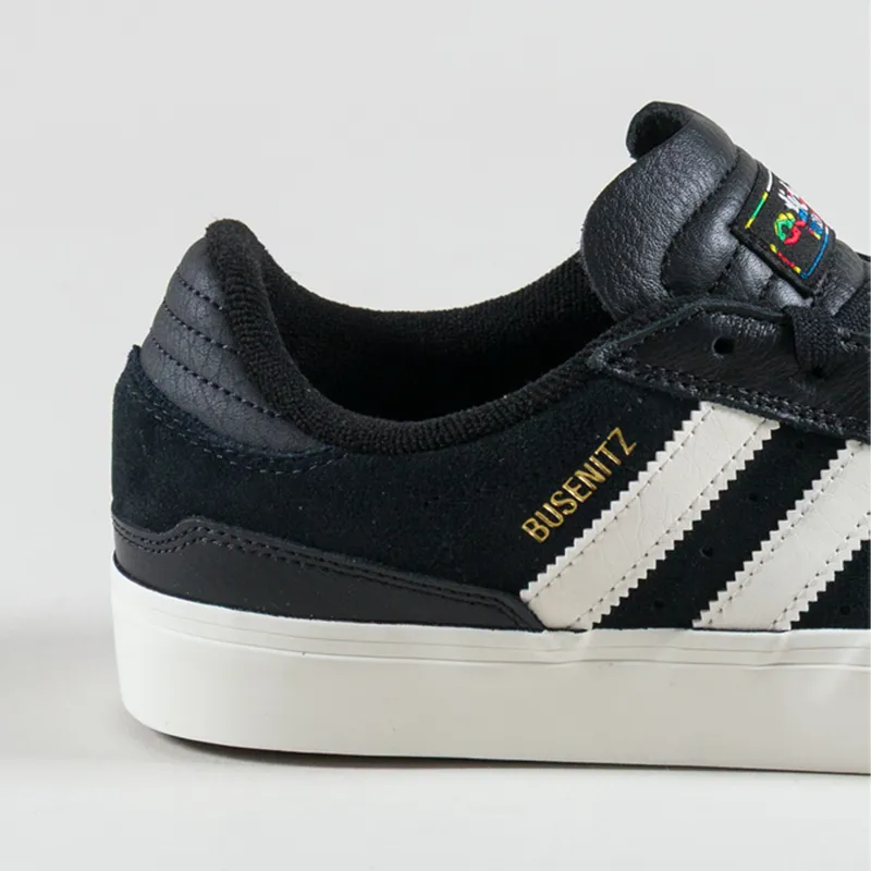 Adidas Skateboarding Busenitz Vulc II Shoes Black White Gold Metallic-4