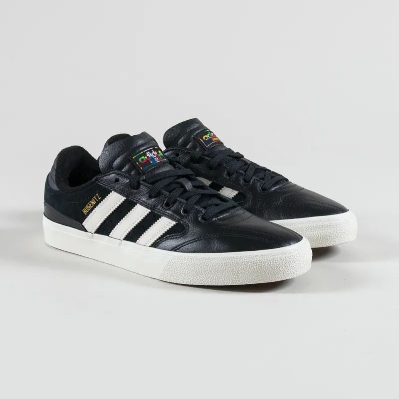 Adidas Skateboarding Busenitz Vulc II Shoes Black White Gold Metallic