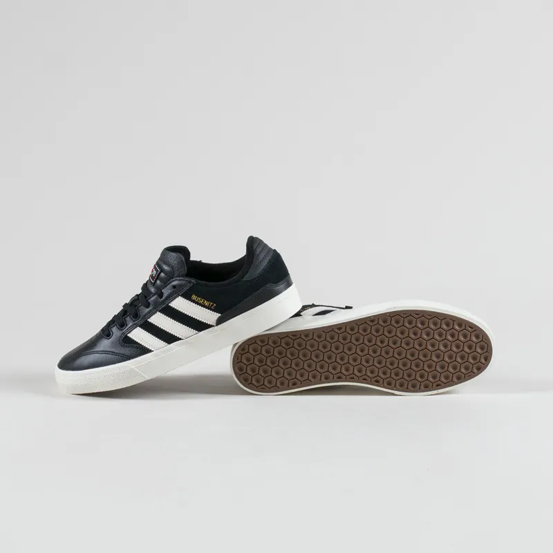 Adidas Skateboarding Busenitz Vulc II Shoes Black White Gold Metallic-3