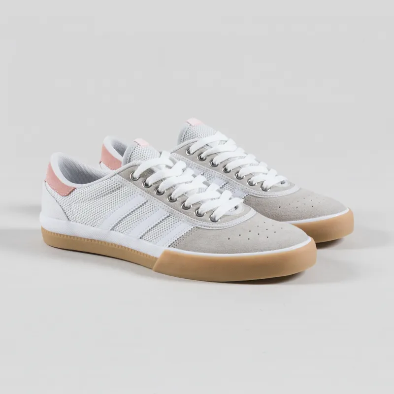Adidas Skateboarding Lucas Premiere Shoes FTWR White Crystal White Haze Coral