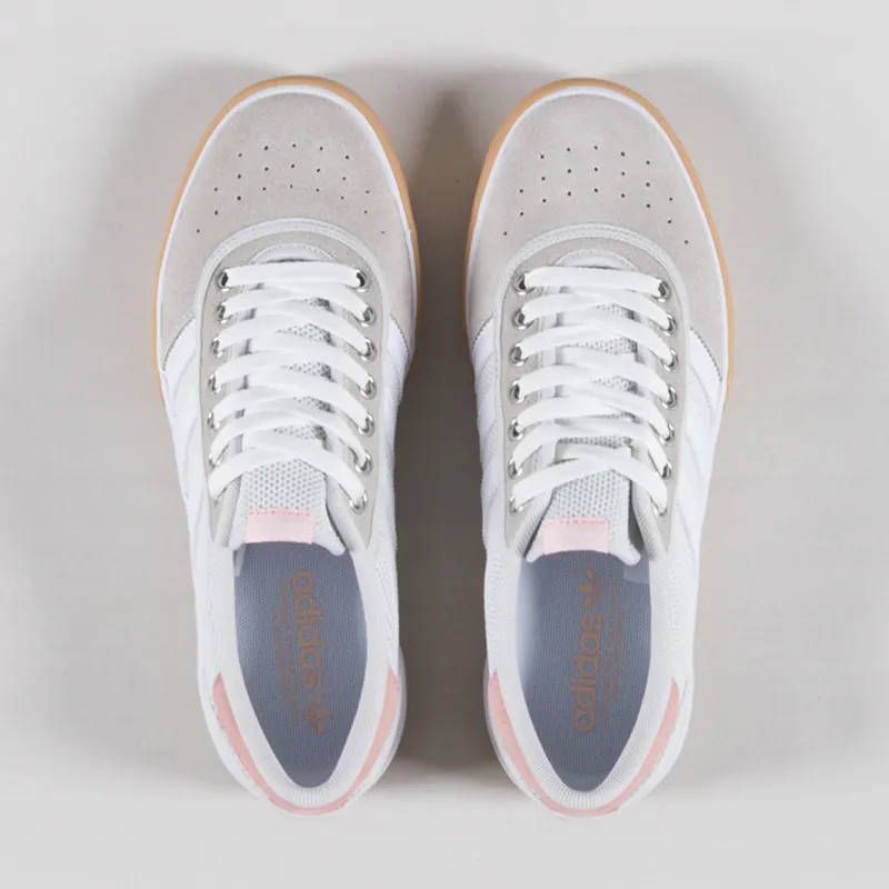 Adidas Skateboarding Lucas Premiere Shoes FTWR White Crystal White Haze Coral-6