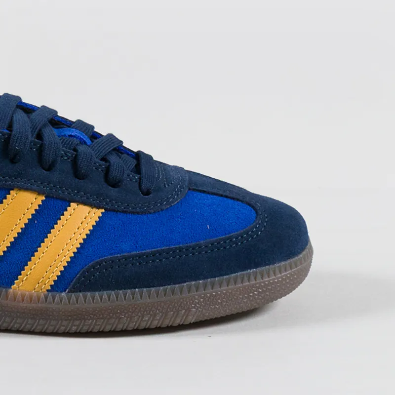 Adidas Samba ADV Shoes Collegiate Navy Preloved Yellow Royal Blue-5