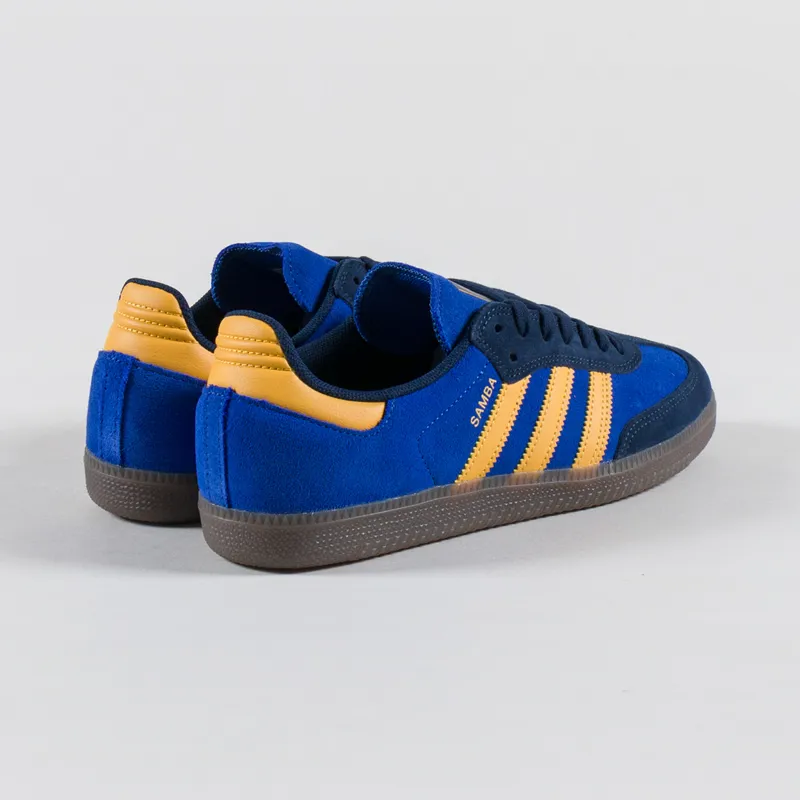 Adidas Samba ADV Shoes Collegiate Navy Preloved Yellow Royal Blue-1