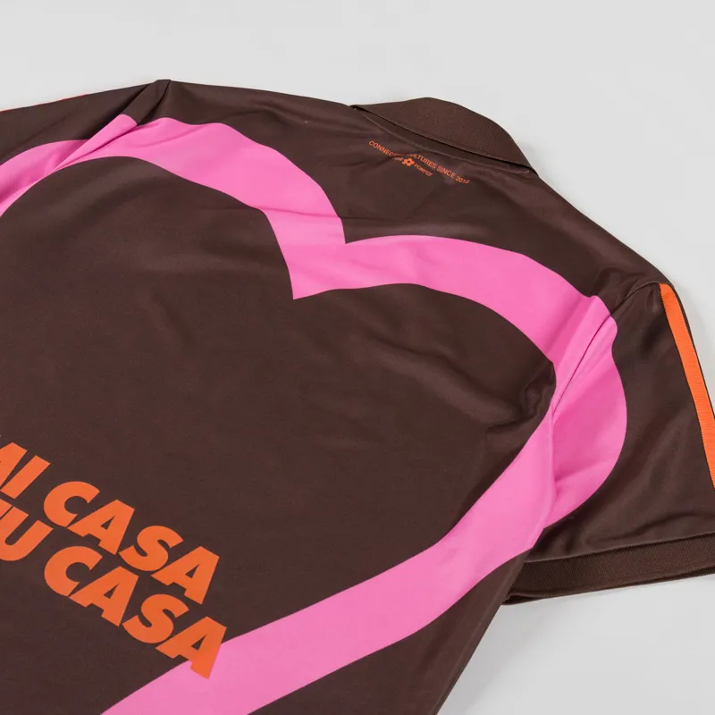 Pompeii X NSS Heart Football Shirt Brown-6