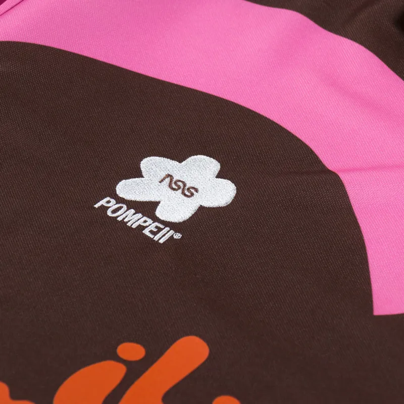 Pompeii X NSS Heart Football Shirt Brown-3