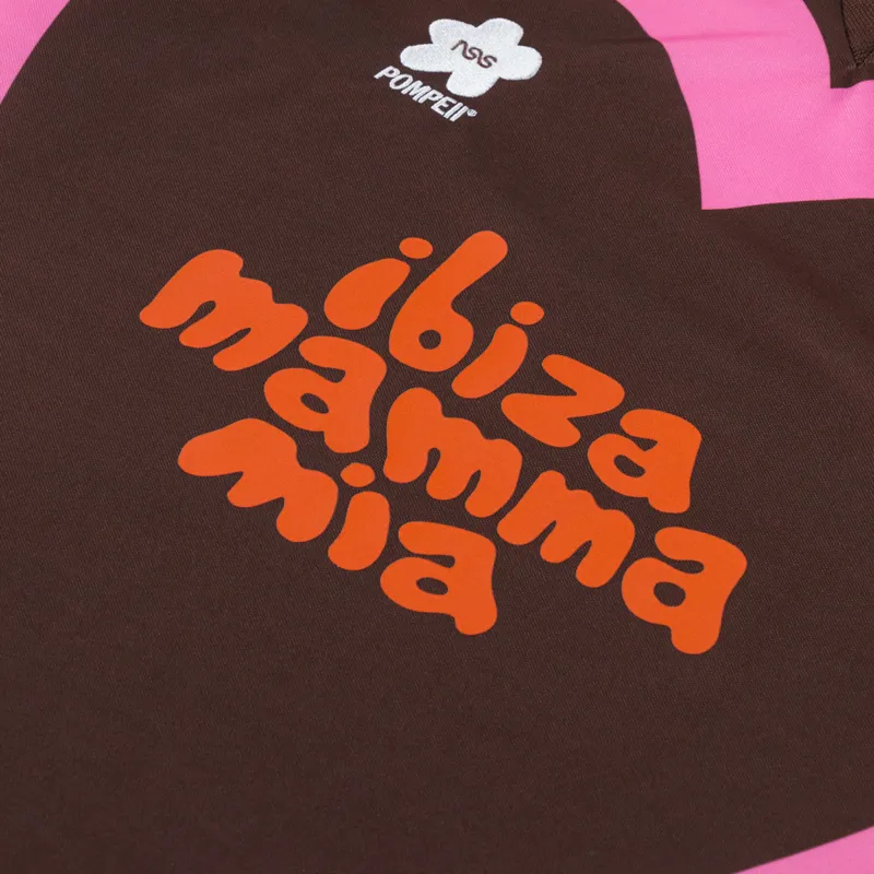 Pompeii X NSS Heart Football Shirt Brown-5