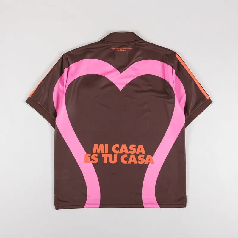 Pompeii X NSS Heart Football Shirt Brown-1