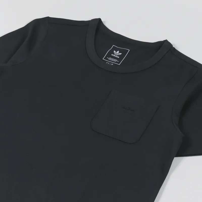 Adidas Skateboarding Short Sleeve Shmoo Logo Pocket T Shirt Black