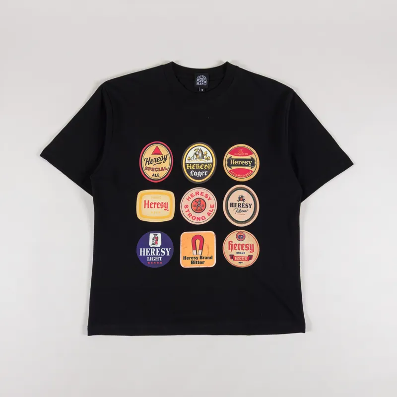 Heresy Beer T Shirt Black