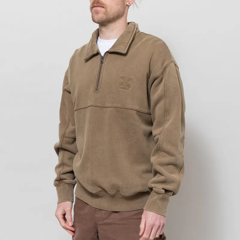 Heresy Green Man Quarter Zip Biscuit-1