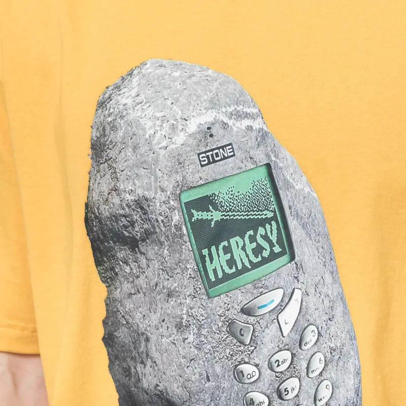 Heresy Stone Phone T Shirt Yellow-5