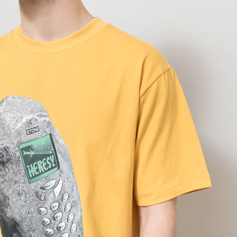 Heresy Stone Phone T Shirt Yellow-4