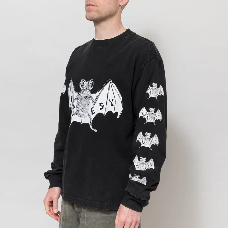 Heresy Bats Long Sleeve T Shirt Black-1
