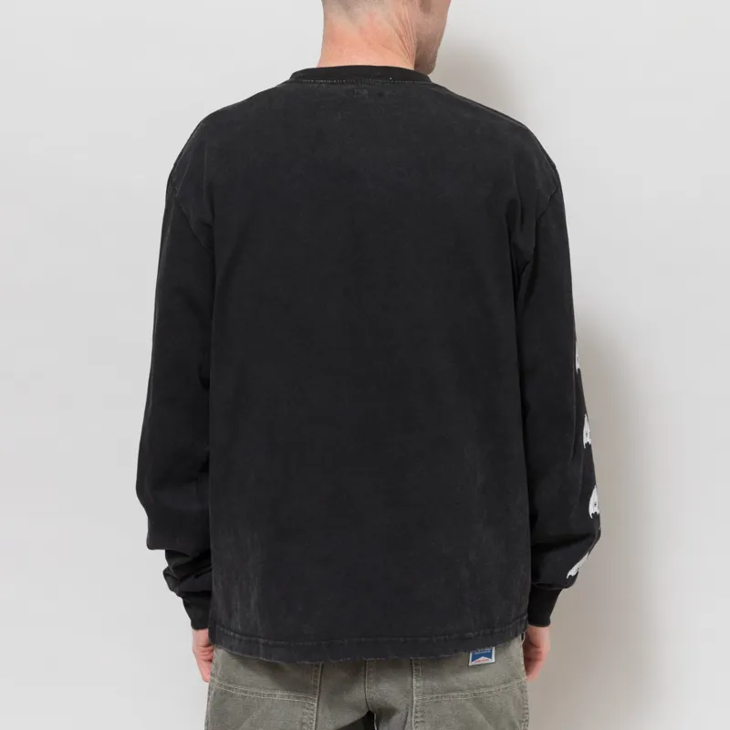 Heresy Bats Long Sleeve T Shirt Black-2