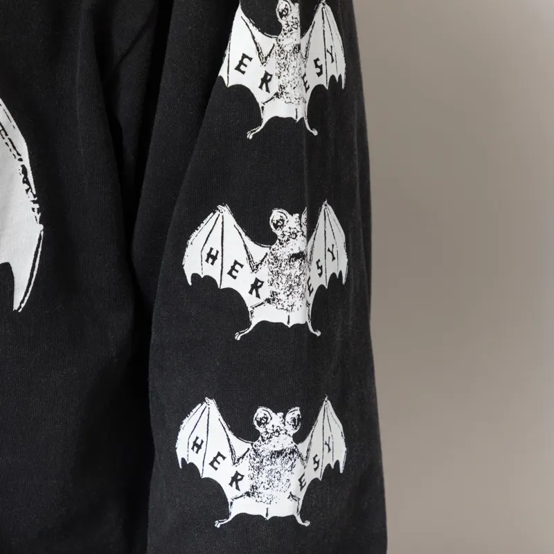Heresy Bats Long Sleeve T Shirt Black-5