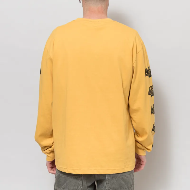 Heresy Bats Long Sleeve T Shirt Yellow-2