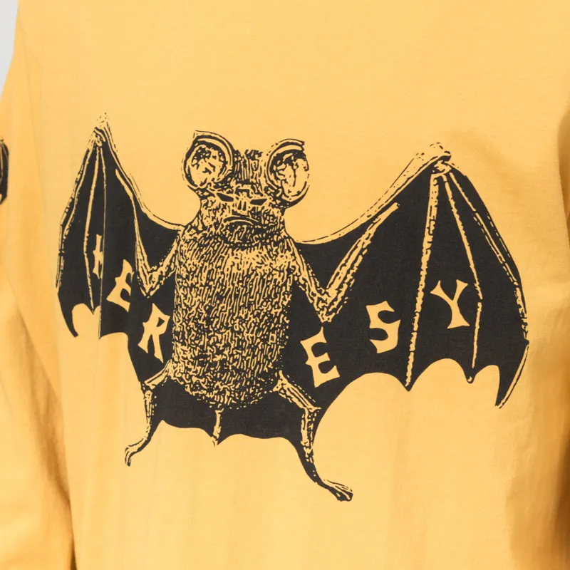 Heresy Bats Long Sleeve T Shirt Yellow-4