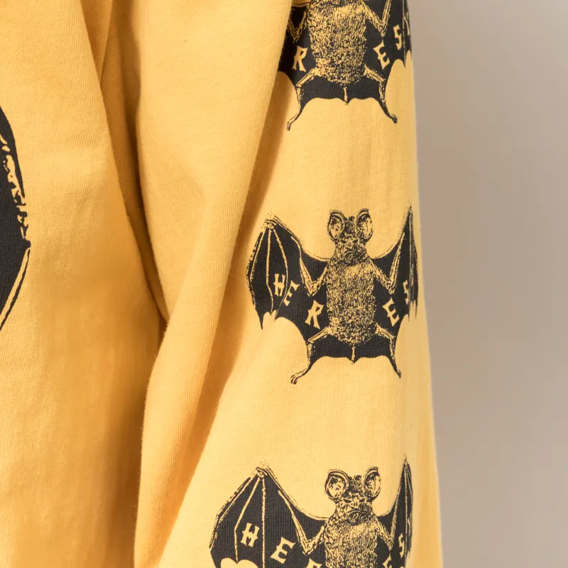 Heresy Bats Long Sleeve T Shirt Yellow-5