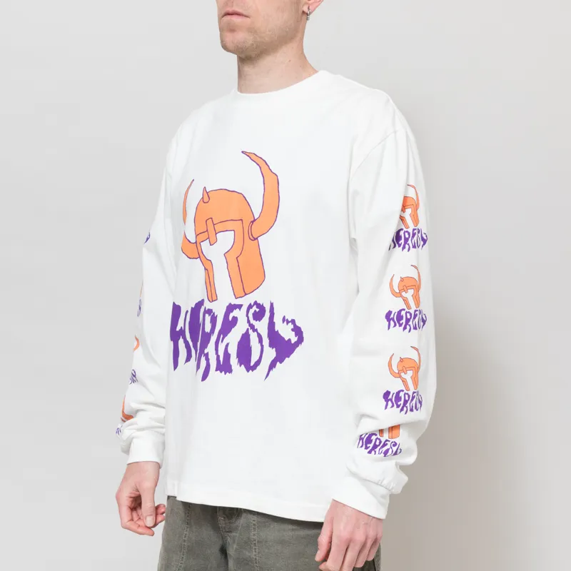 Heresy Barbarian Long Sleeve T Shirt Ecru-1