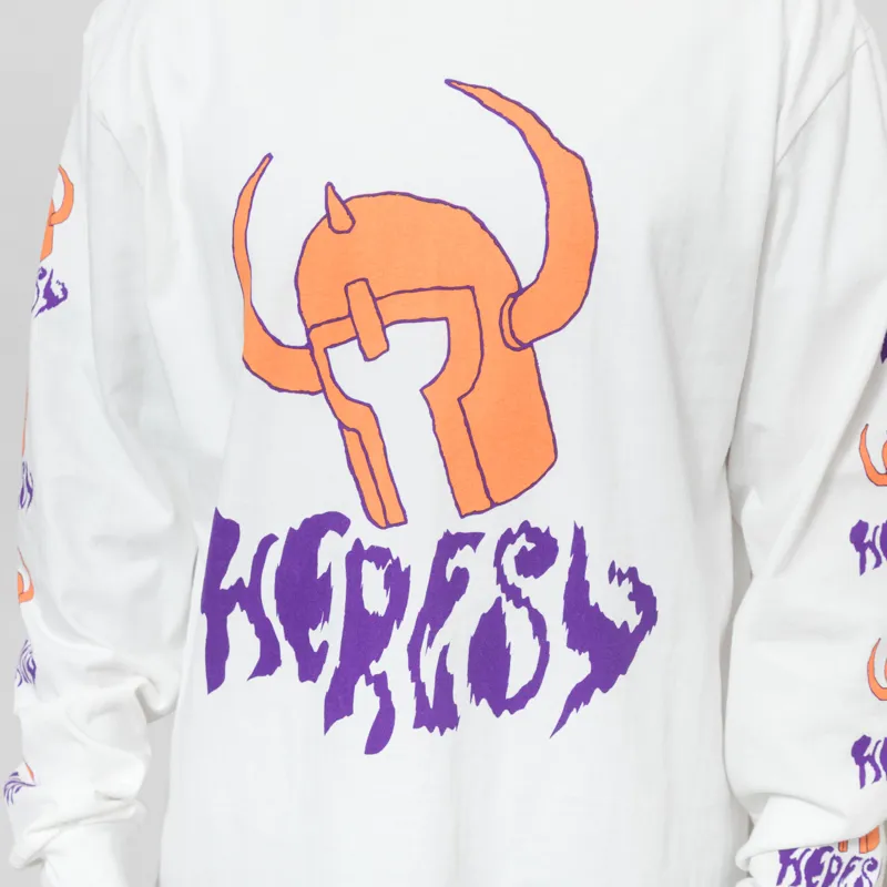 Heresy Barbarian Long Sleeve T Shirt Ecru-4