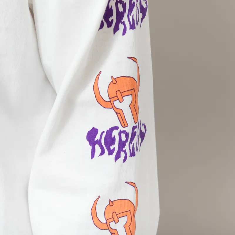 Heresy Barbarian Long Sleeve T Shirt Ecru-6