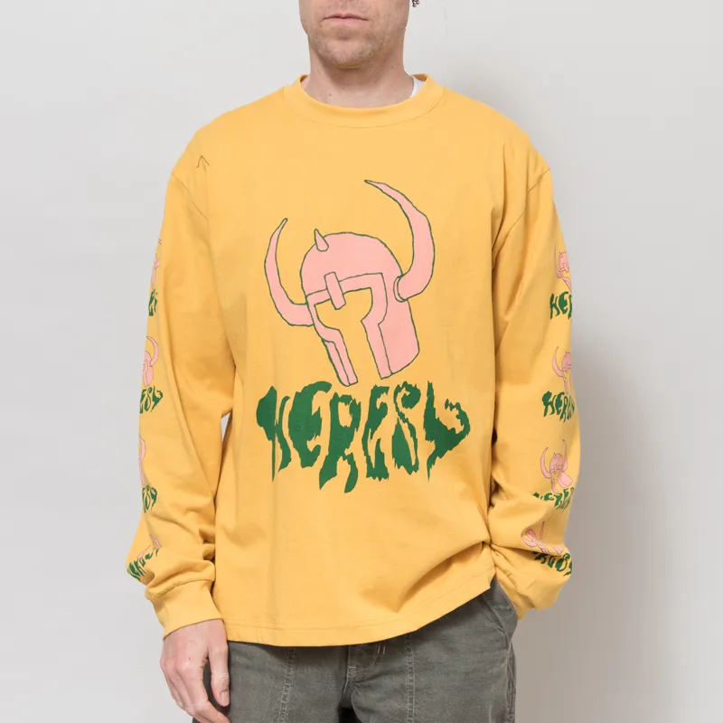 Heresy Barbarian Long Sleeve T Shirt Yellow