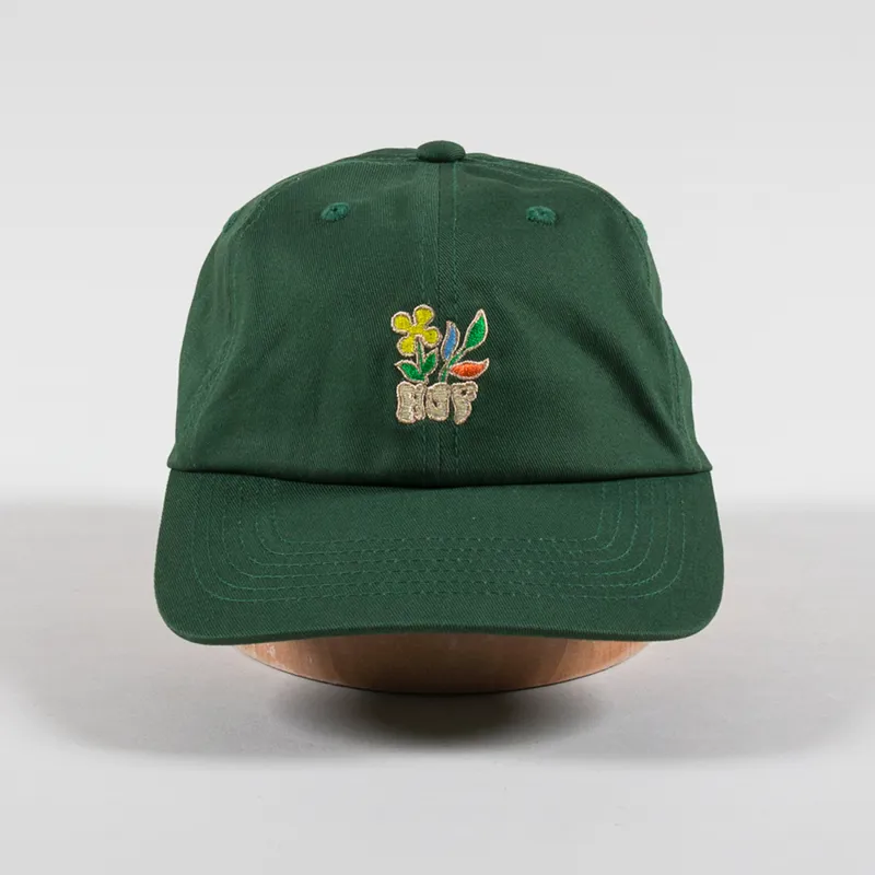 Huf Bloom Six Panel Cap Hunter Green-2