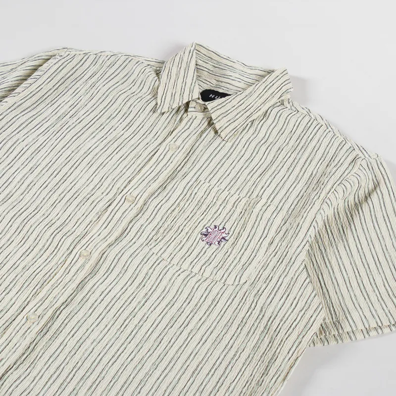 Huf Apollo Striped Shirt Natural-1