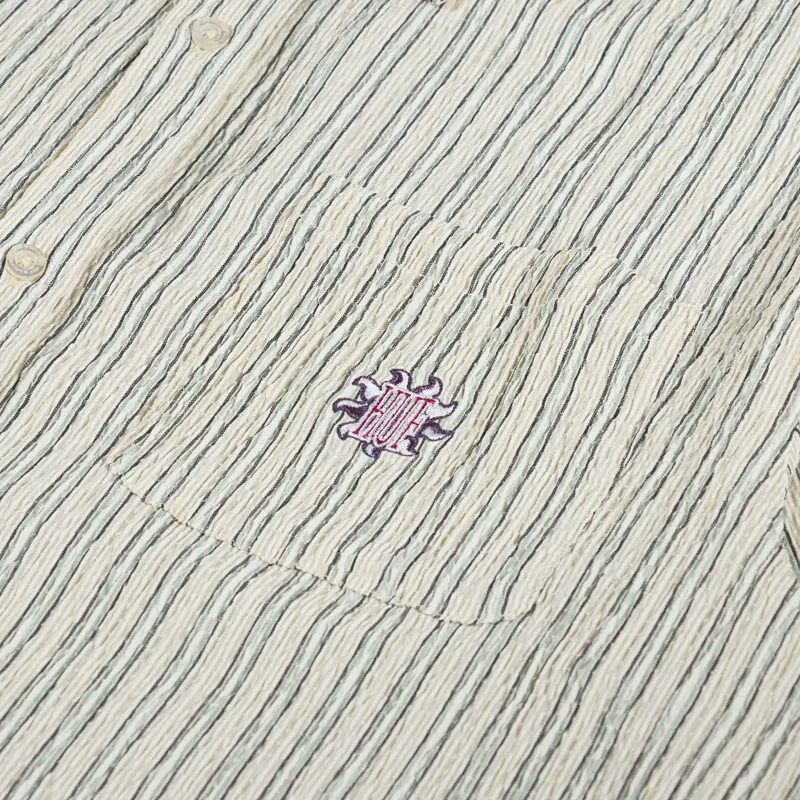 Huf Apollo Striped Shirt Natural-3