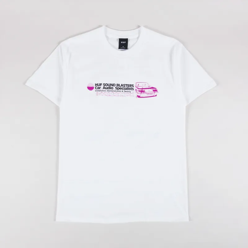 Huf Bass Power T Shirt White-1